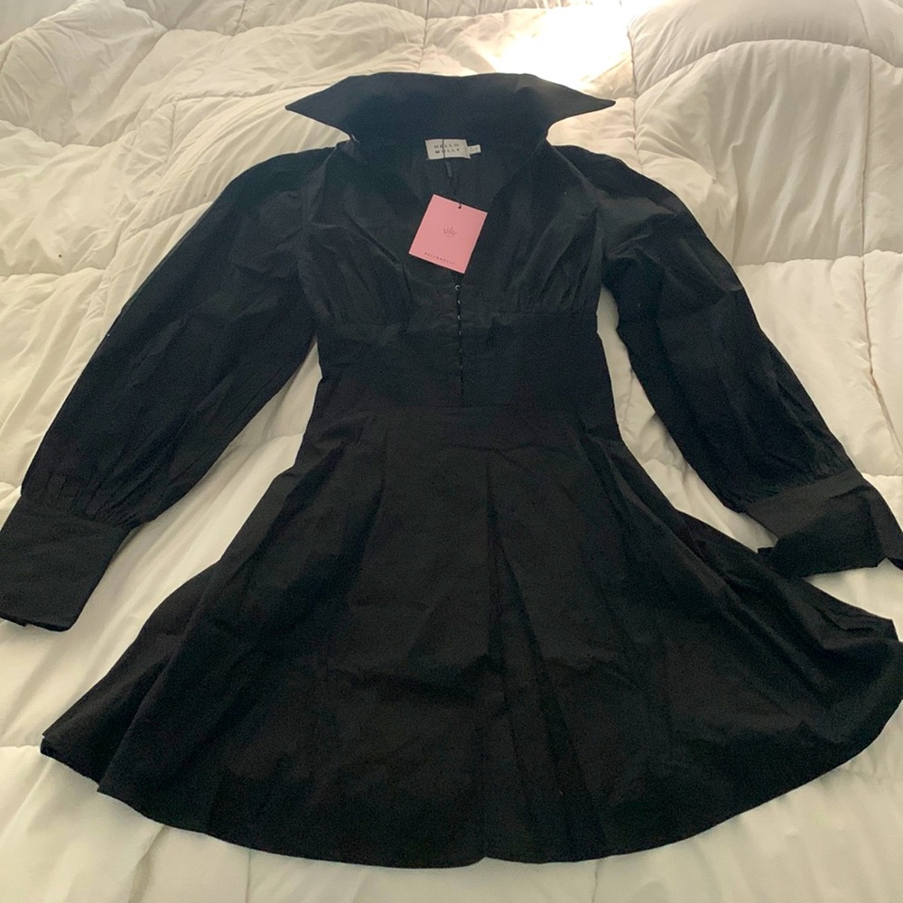 NWT Black Hello Molly Shirt Dress Size 6 M